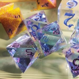 Crystalline Holographic Void D8 Dice (Set of 6)