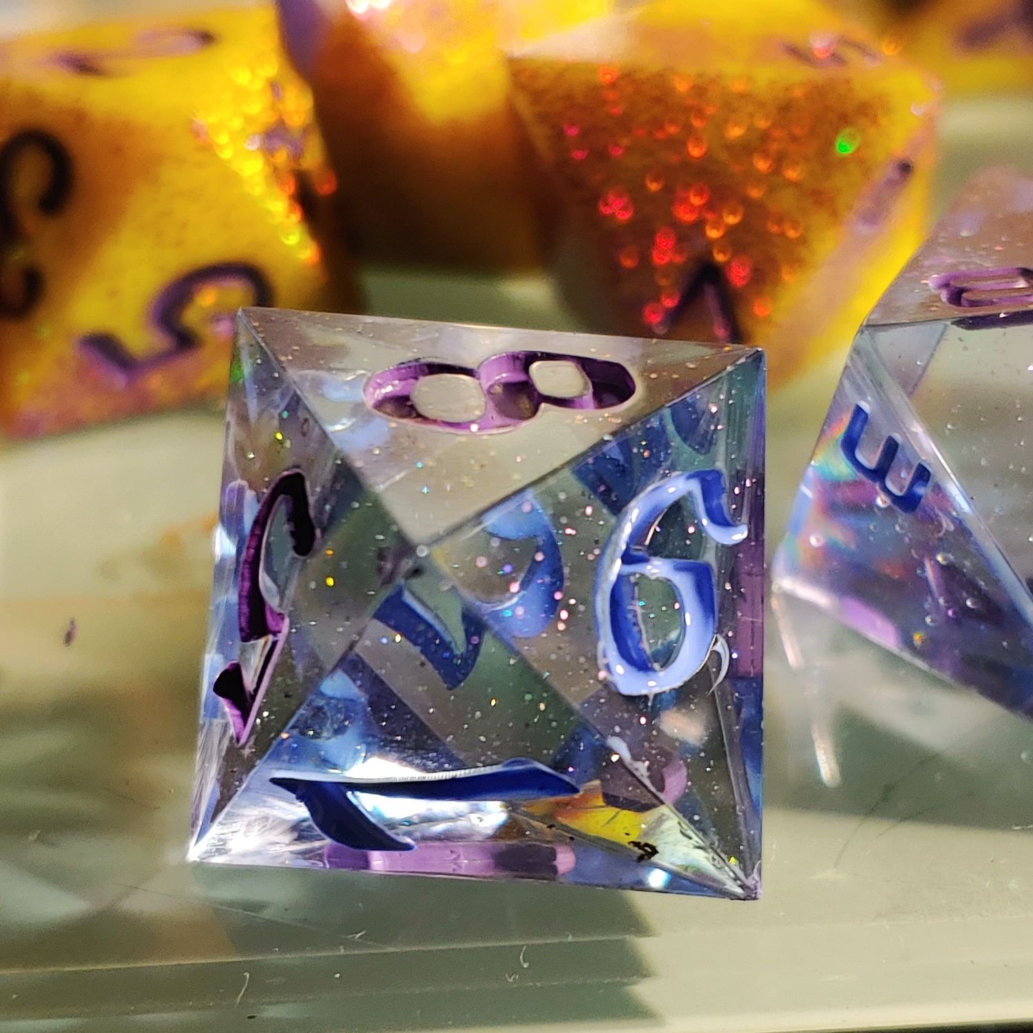 Crystalline Holographic Void D8 Dice (Set of 6) - Image 2