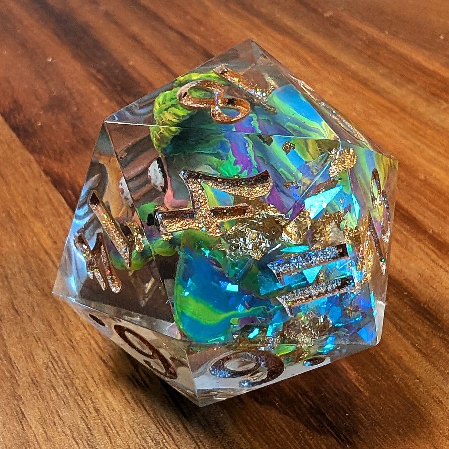 Psychedelic Moth Person Chonky D20 - Image 3