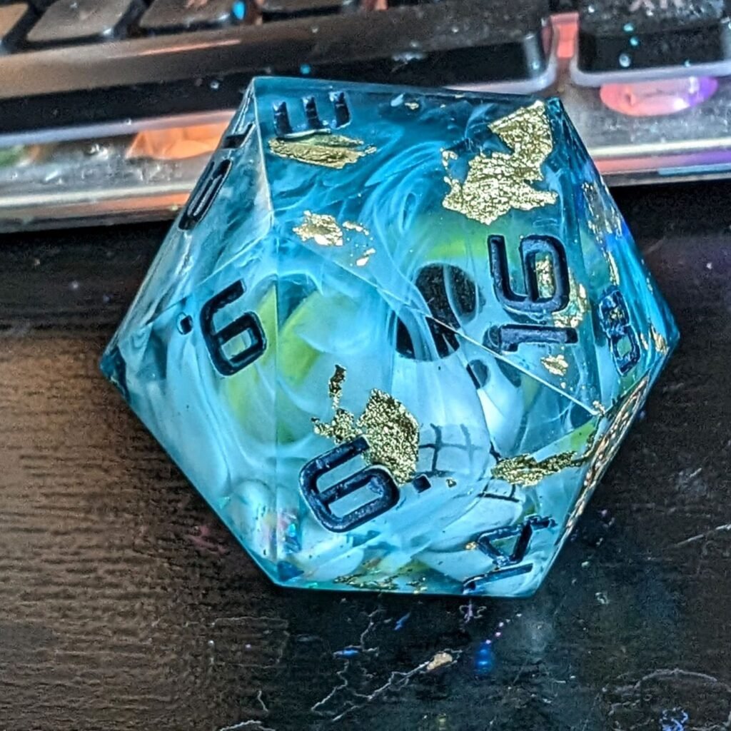 All That Glitters is Gold Chonky D20