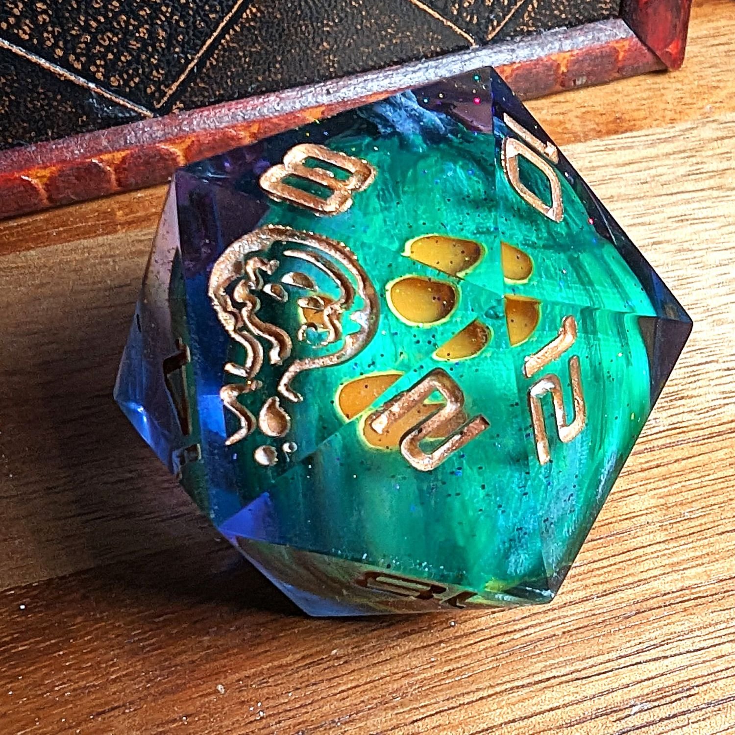 Green Jack O’ Lantern Chonky D20